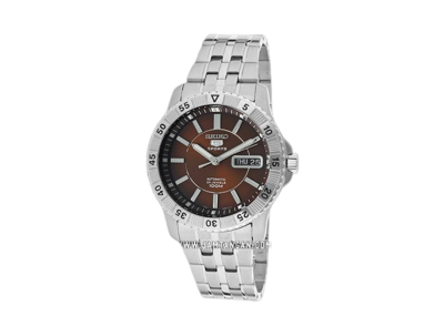 Seiko 5 Sports Automatic Brown Dial Stainless Steel Strap