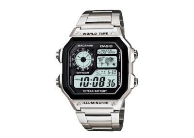 Casio General Digital Dial Stainless Steel Band