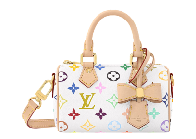 Louis Vuitton x Takashi Murakami Nano Speedy White Multicolored