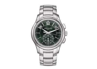 Patek Philippe Geneve Complication Olive Green Sunburst Dial