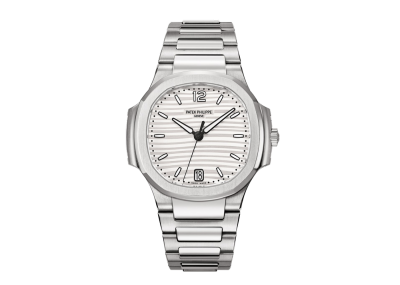 Patek Philippe Geneve Nautilus Ladies Silvery Opaline Dial