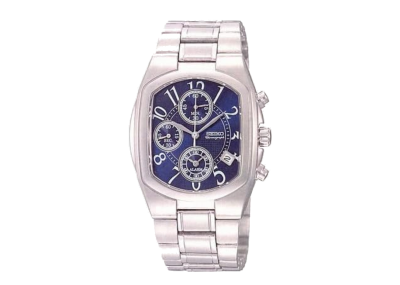 Seiko Chronograph Silver Blue