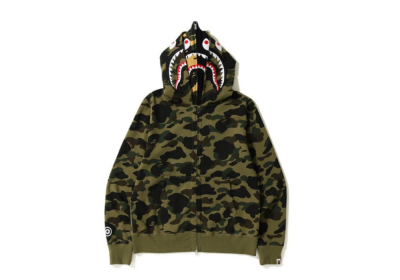 BAPE ABC Shark Full Zip Hoodie Green