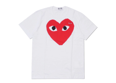 Comme Des Garcons Red Heart T-Shirt White (Unisex)