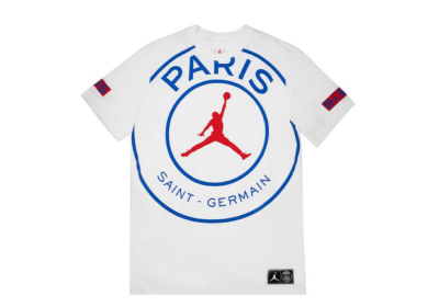 Jordan Paris Saint Germain Logo Tee White