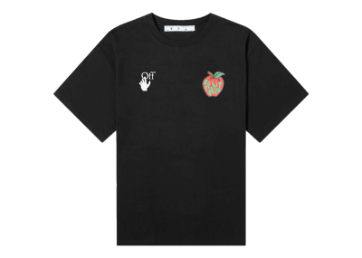 Off-White Oversized Apple Arrow Print T-shirt Black