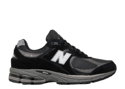New Balance 2002R Black Dark Grey White