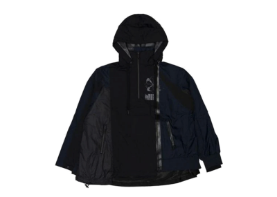 Nike x Sacai Double Zip Jacket Black Dark Obsidian (W)