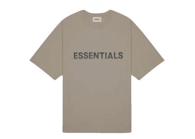 Fear of God Essentials Boxy T-Shirt Applique Logo Taupe