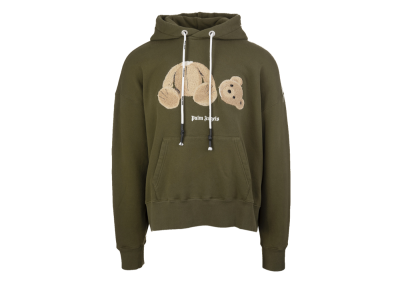 Palm Angels Bear Hoodie Military