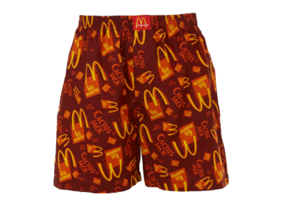Travis Scott x McDonald's Cactus Jack Breakfast Boxers Brown