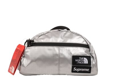 Supreme The North Face Metallic Roo II Lumbar Pack Silver