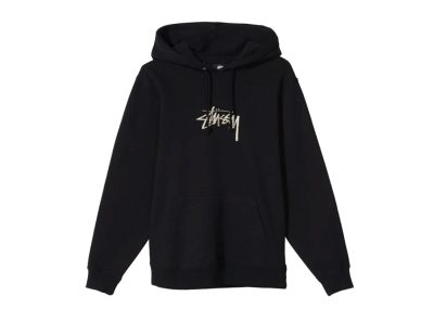 Stussy Stock Logo App Hoodie Black