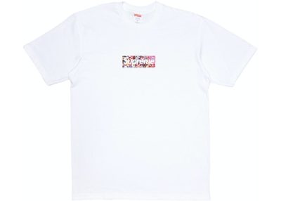Supreme Takashi Murakami COVID-19 Relief Box Logo Tee White