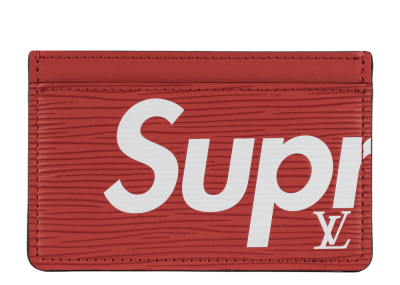 Louis Vuitton x Supreme Porte Carte Simple Epi Red
