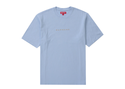 Supreme University Logo SS Top T-Shirt Light Blue