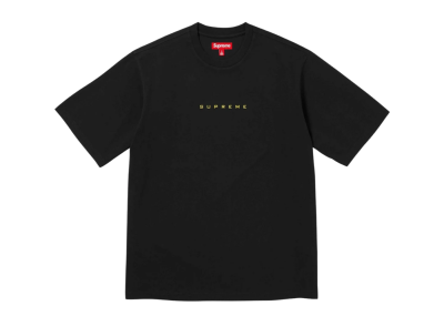 Supreme University Logo SS Top T-Shirt Black