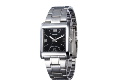 Casio Analaog Dress Stainless Black