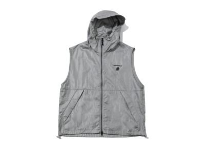 Beentrill Glitter Hoodie Comfort Fit Vest Grey