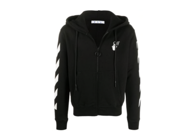 Off-White Arrows Diagonal Zipped Hoodie