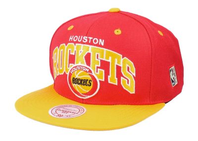 Mitchell & Ness NBA Team Arch Snapback Houston Rockets Red