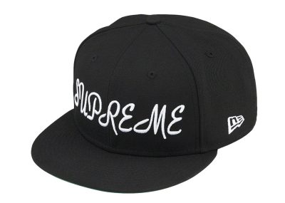 Supreme Script New Era Cap Black