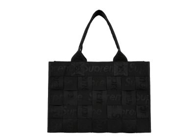 Supreme Woven Large Tote Bag Black