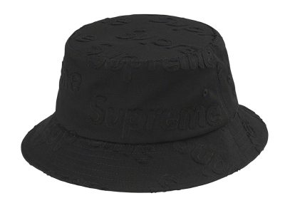 Supreme Lasered Twill Crusher Black
