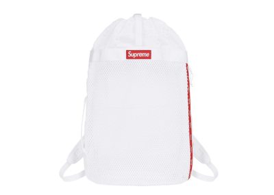 Supreme Mesh Backpack White