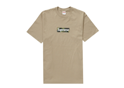 Supreme Box Logo Tee Khaki Camo