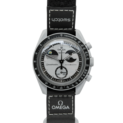Swatch X Omega Bioceramic Moonswatch Mission To Earthphase Ref: So33M700