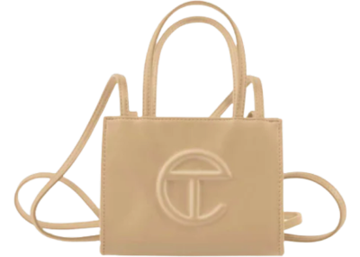 Telfar Small Cream Shopping Bag