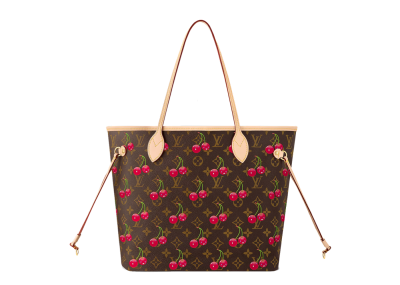 Louis Vuitton x Takashi Murakami Cherry Neverfull MM Brown Monogram