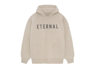 Fear Of God Eternal Merino Knit Hoodie Heither Beige