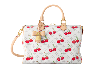 Louis Vuitton x Takashi Murakami Cherry Speedy Soft Bandouliere 30 White7